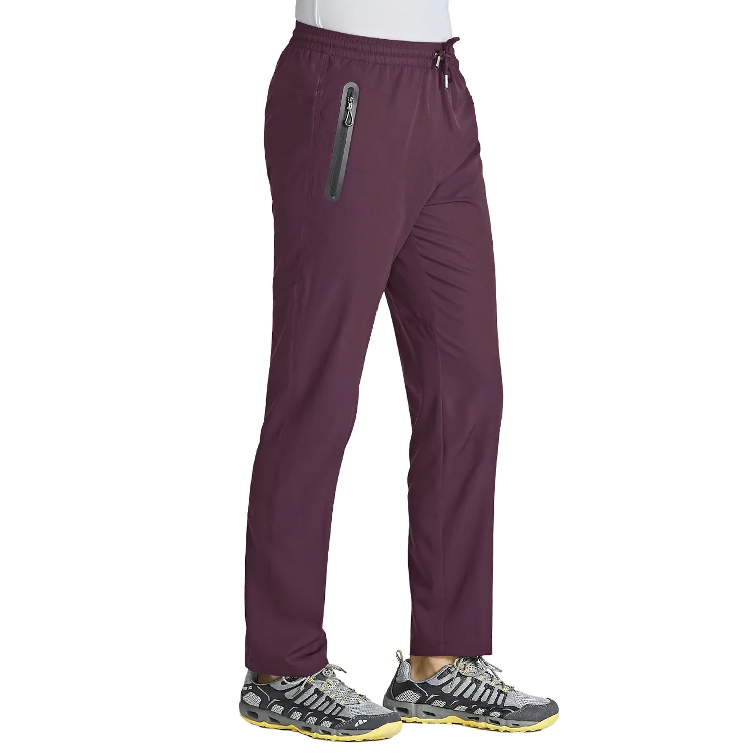 Pantalones de tacor de miami hombres rápido seco recto corriendo pantalones de senderismo elástico yoga fitness ejercicio de chándal joggers