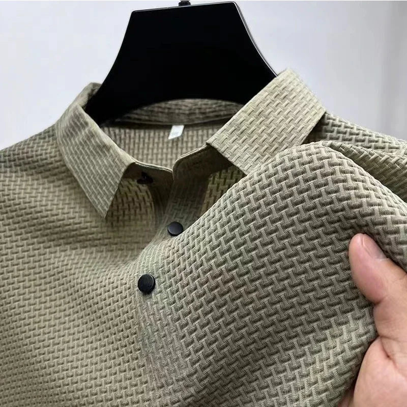 Camiseta de polo para hombres-M-4XL, transpirable y de sudor