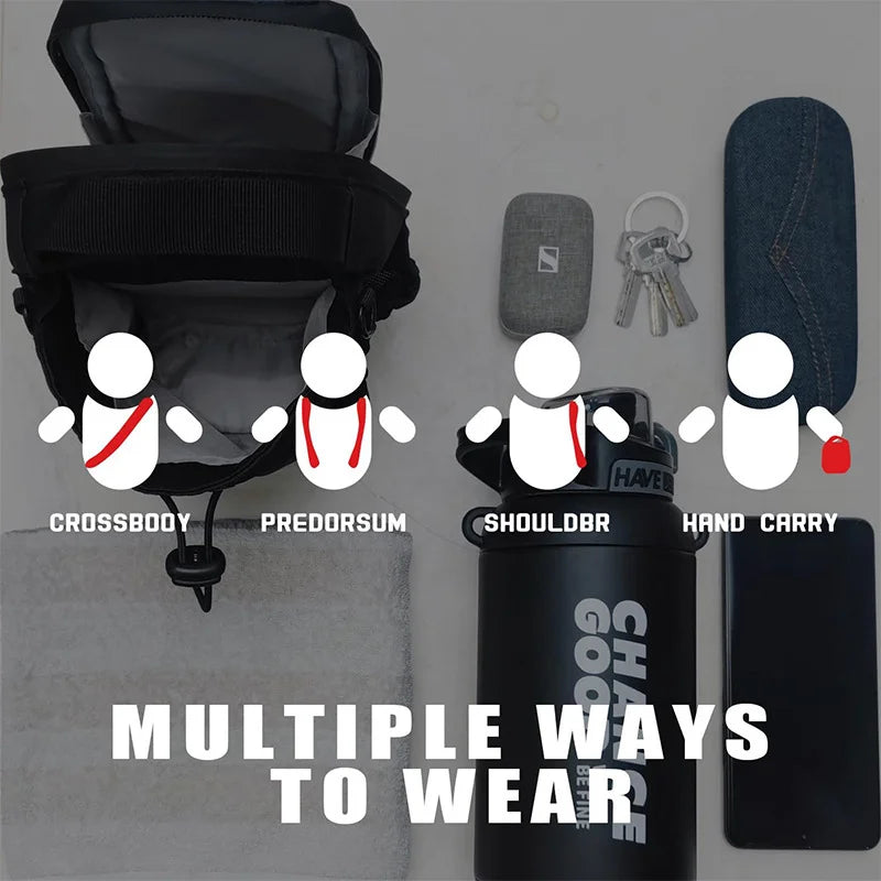 Sacca da palestra magnetica borsa per trasporto magnetico di grande capacità con tasca portatili portatili porta bottiglia per palestra accessori per palestra organizzatore