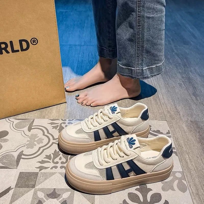 Sneakers – veelzijdige sportschoenen voor dames & Casual schoenen met ademend mesh en dikke zool