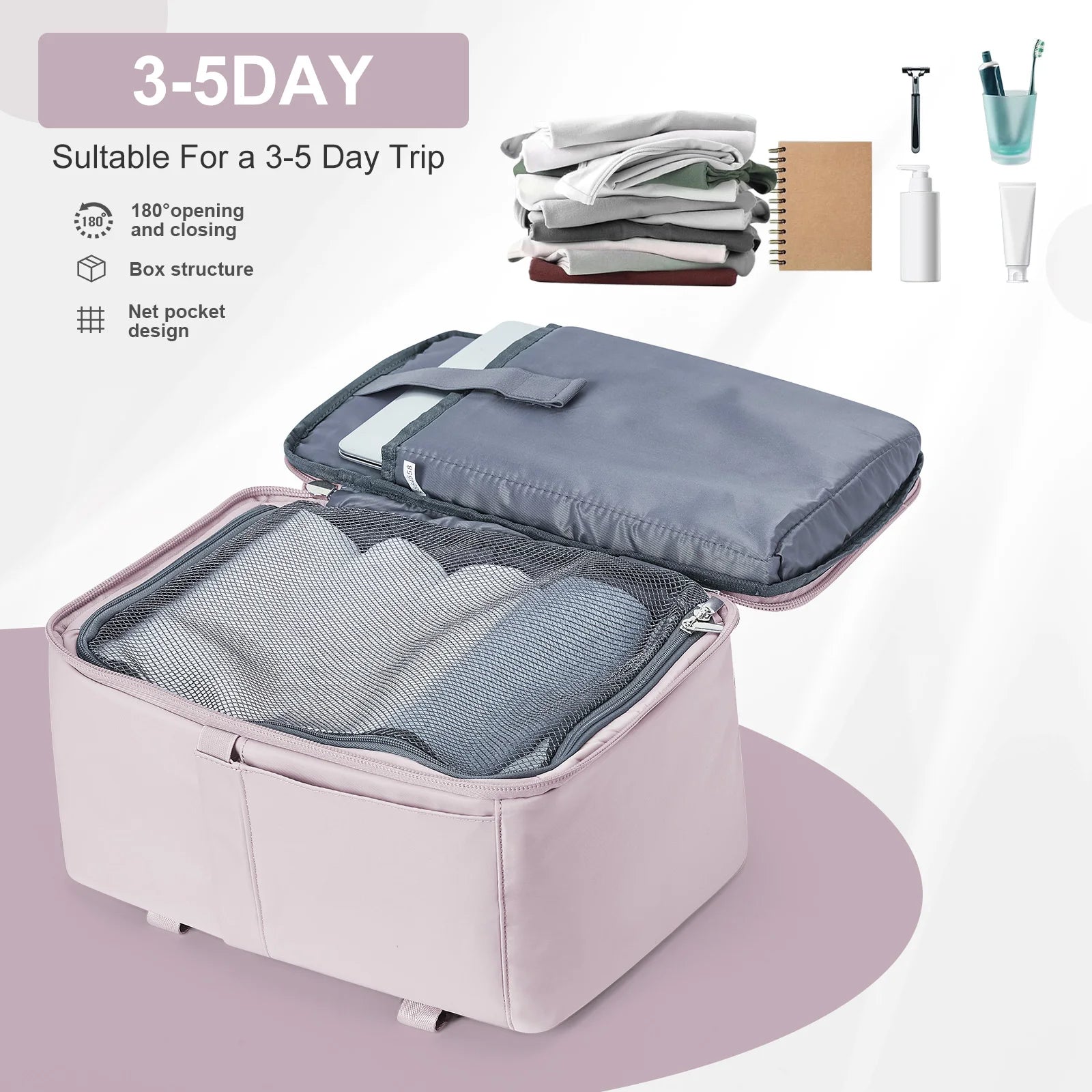 Door luchtvaartmaatschappijen goedgekeurde reistas – 40x20x25 cm handbagage voor Ryanair & Wizz Air