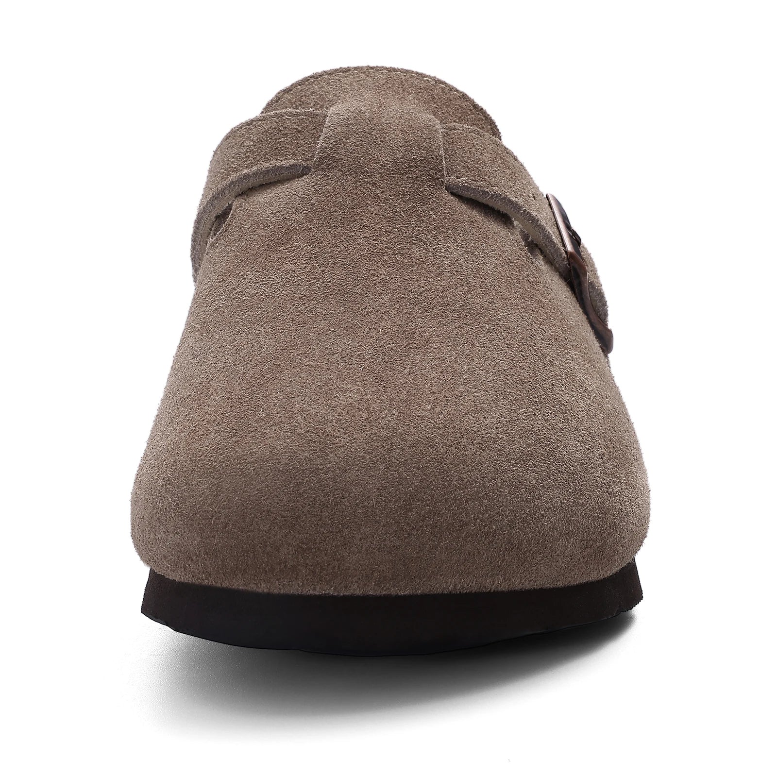 Genuine Suede Clogs – Unisex Comfort with Arch Support & Cork Footbed