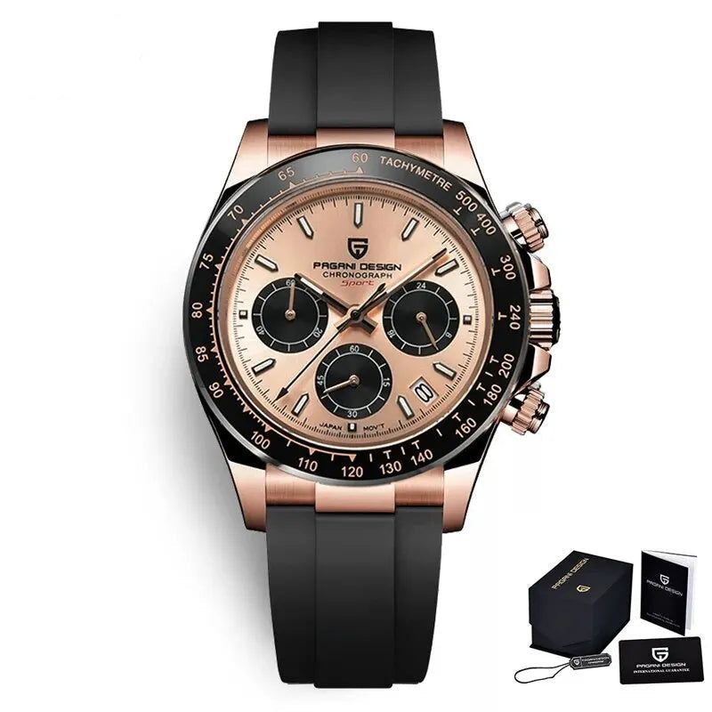 Männer Luxusquarz Chronograph Watch - wasserdicht und geschäftlicher Stil