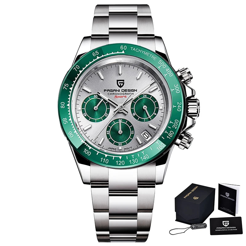 Männer Luxusquarz Chronograph Watch - wasserdicht und geschäftlicher Stil