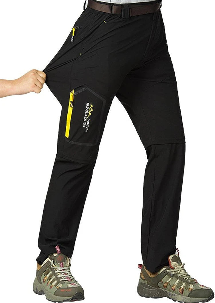 Pantalones tácticos de senderismo táctico para hombres: protección impermeable, seca rápida y UV