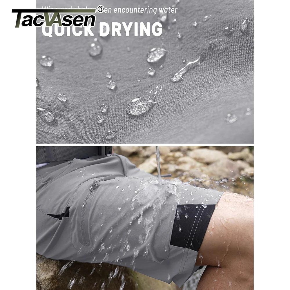 MIAMI TAC - Men’s Quick-Dry Cargo Shorts – Lightweight, Waterproof & Multi-Pocket