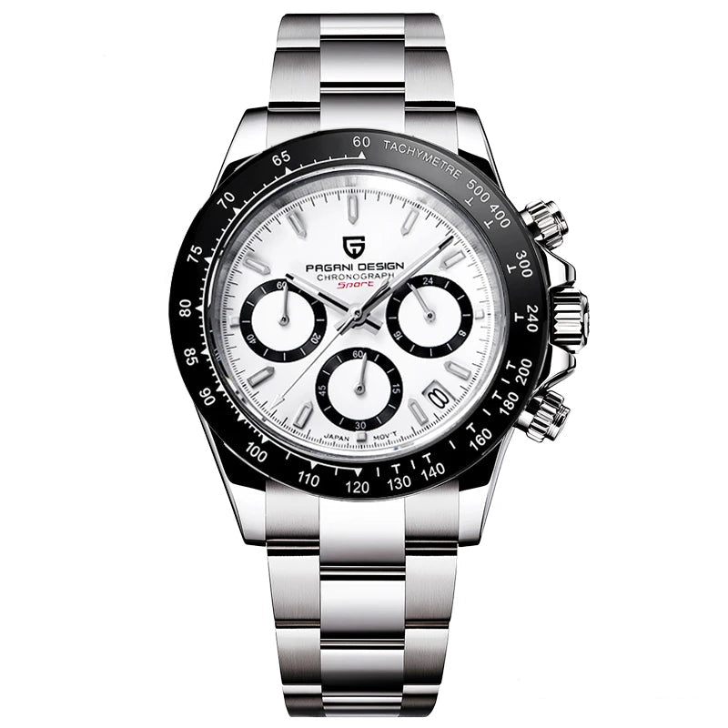 Men's Luxury Quartz Chronograph Watch – Waterproof & Business Style