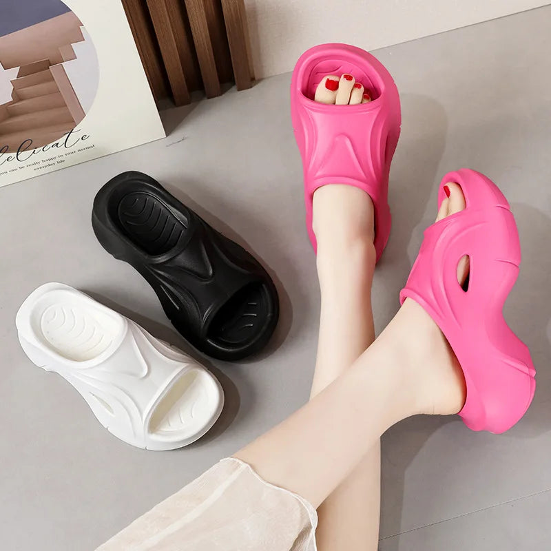 Sandalias/zapatillas/Ultimate Comfort se encuentra con el estilo: ¡los toboganes al aire libre gruesos para mujeres!