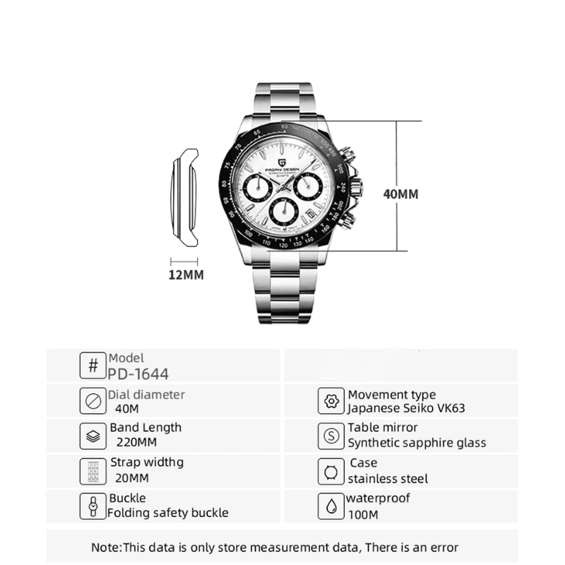 Männer Luxusquarz Chronograph Watch - wasserdicht und geschäftlicher Stil