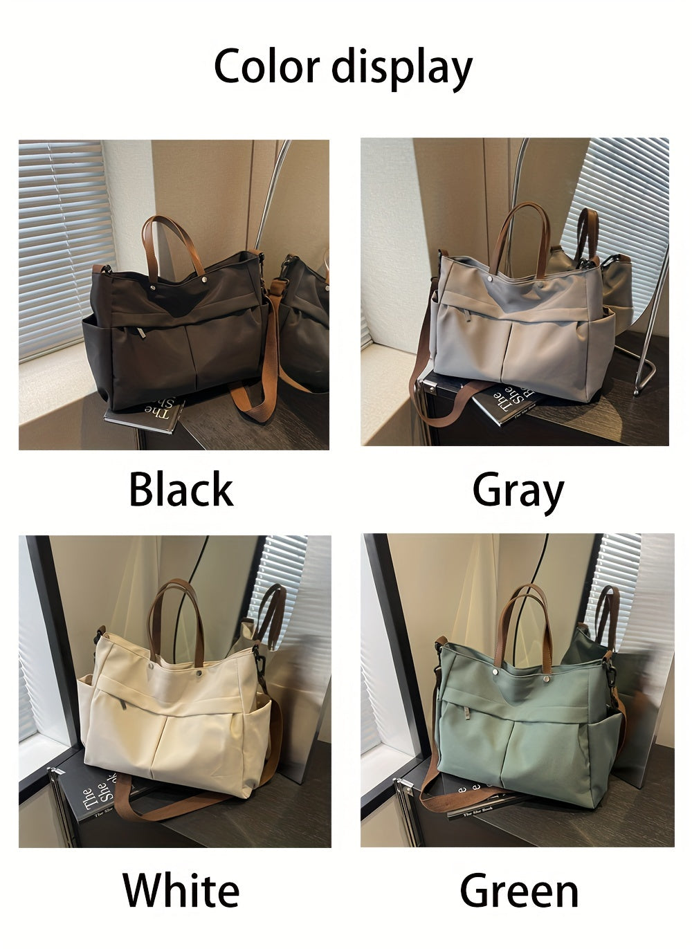 Stylish Nylon Women Tote Bag - Ultra-Light, Extra-Spacious — The Tote Bag That Follows Your Routine Without Weighing You Down