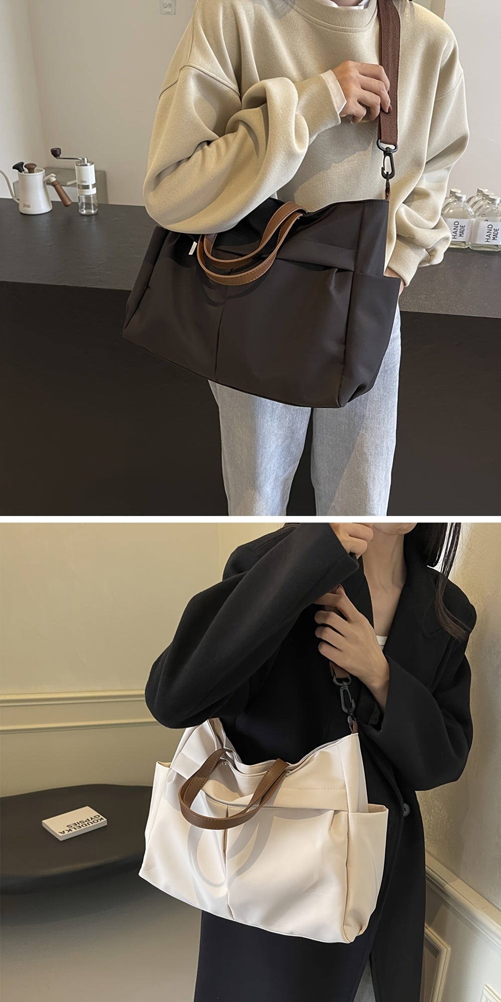 Stylish Nylon Women Tote Bag - Ultra-Light, Extra-Spacious — The Tote Bag That Follows Your Routine Without Weighing You Down
