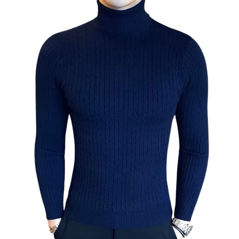 Herren Woll Rollkragenpullover - lässig und warm