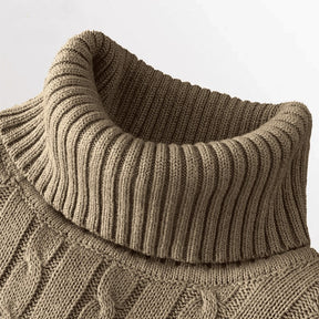 Maglione a dolcevita di lana maschile - casual e caldo