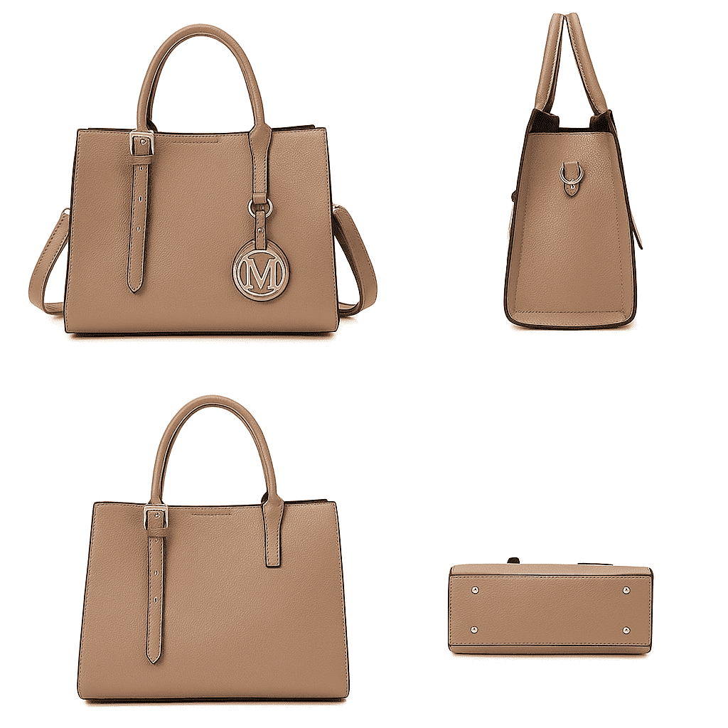 3-Piece or Single Vintage Tote Set – Elegant PU Leather Handbags for Women