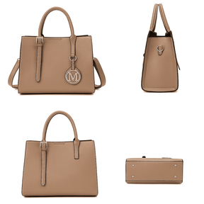 3-Piece or Single Vintage Tote Set – Elegant PU Leather Handbags for Women