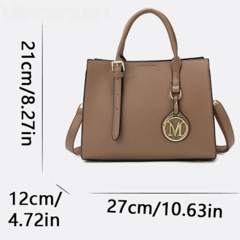 3-Piece or Single Vintage Tote Set – Elegant PU Leather Handbags for Women