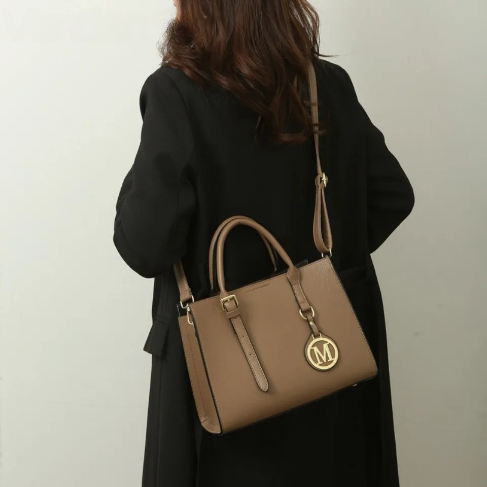 3-Piece or Single Vintage Tote Set – Elegant PU Leather Handbags for Women