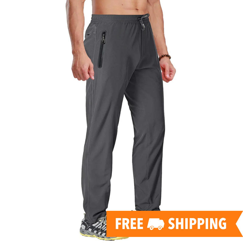 MIAMI TAC-Outdoor Bukser Mænd Hurtigttørrende Lige Løbevandrebukser Elastiske Letvægts Yoga Fitness Træning Joggingbukser