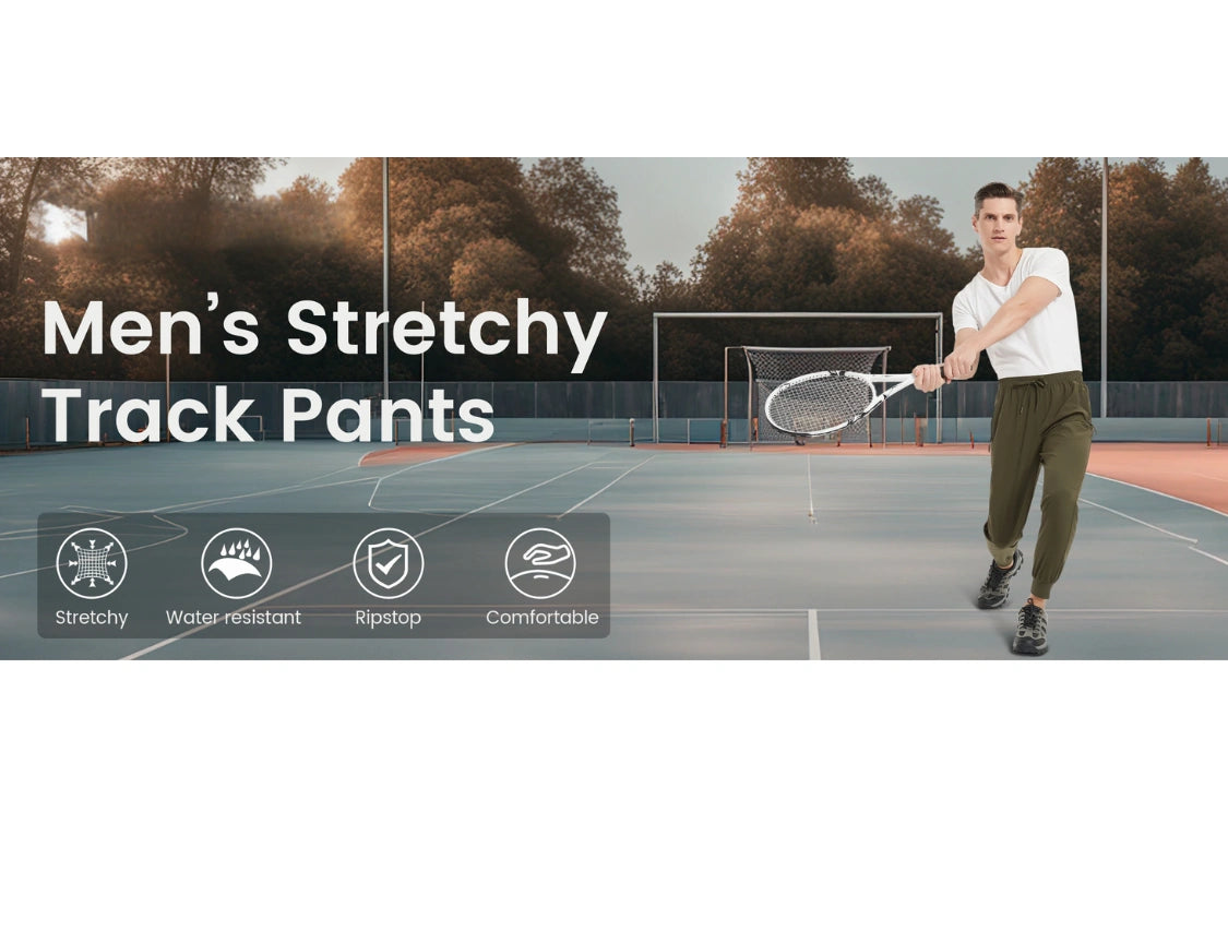 MIAMI MAG-Herren-Sportbekleidungshose, leichte, schnell trocknende Laufhose, Reißverschlusstaschen, sportliche Trainingshose, Jogger, Herren-Jogginghose