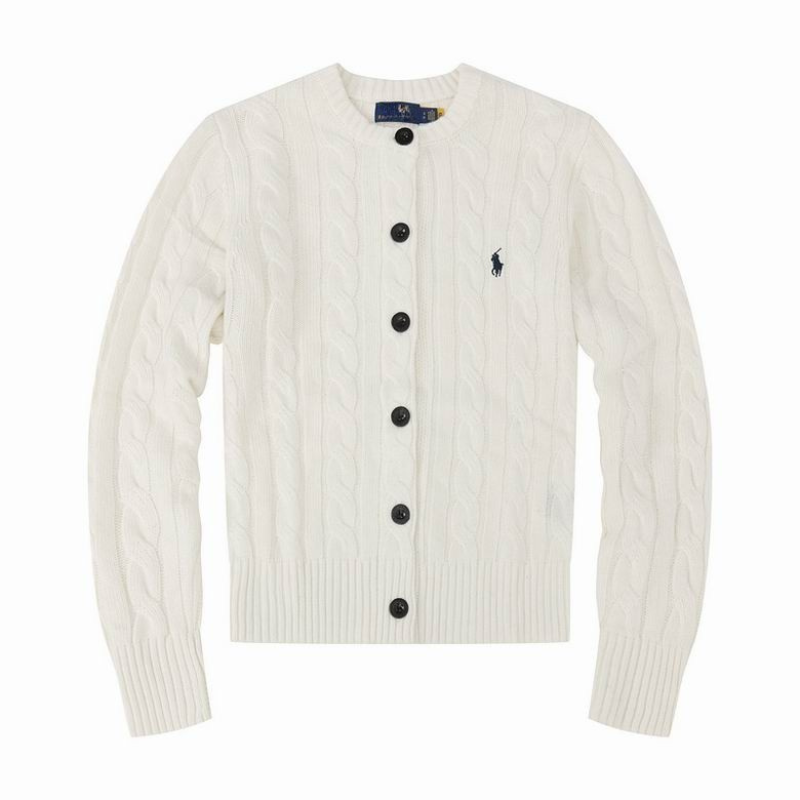 Autumn Winter Women’s Embroidered Knit Cardigan – Cozy Crew Neck Sweater Jacket