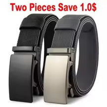 Sports Elastic Tactical Belt – Automatic Metal Buckle, Stretch Nylon Military Unisex Belt (115–150CM)