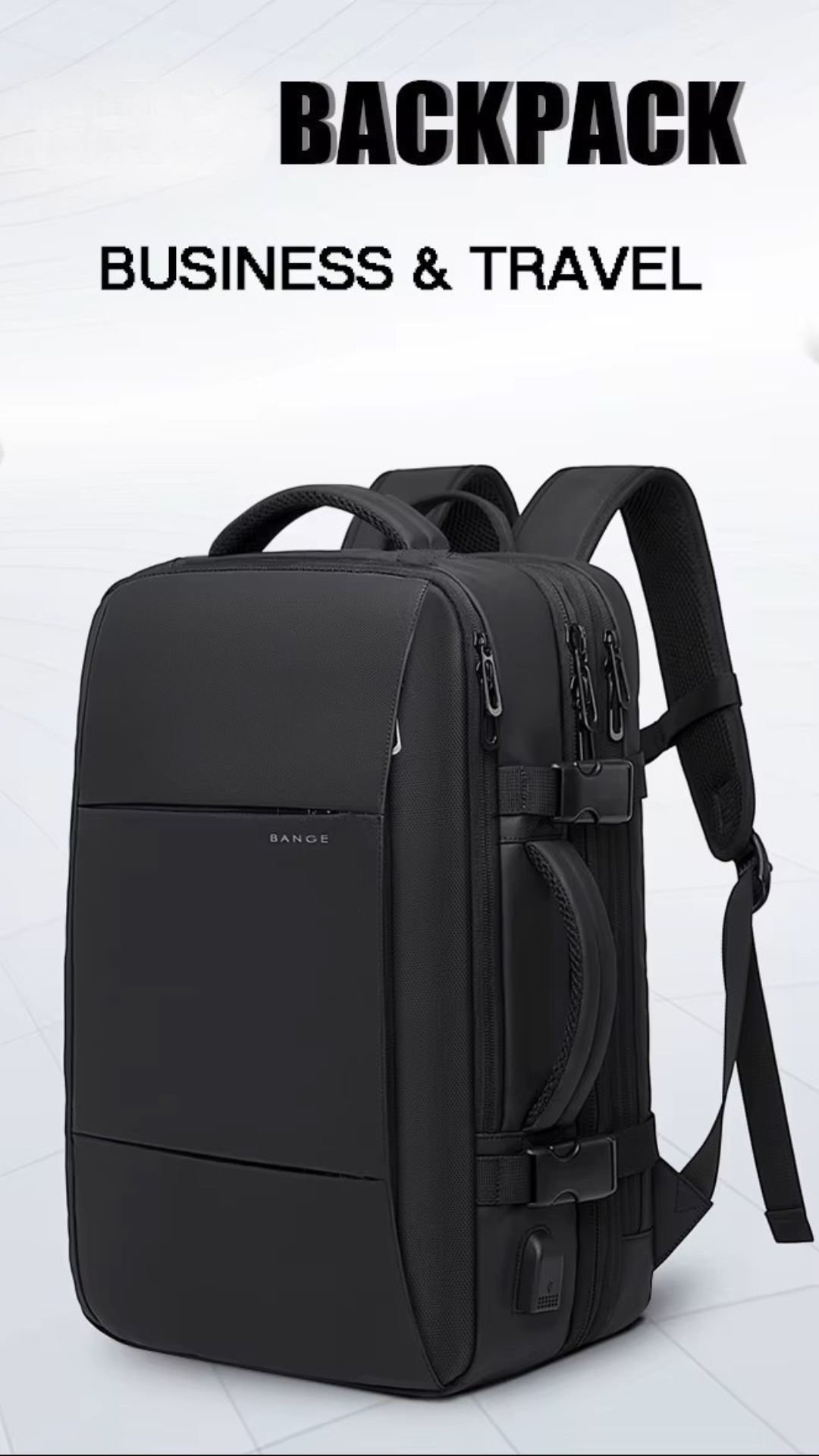 Expandable Waterproof Travel Backpack – Fits 17.3" Laptop – Large Capacity for Travel, Business & Outdoor – Unisex