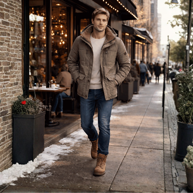 Waterproof Fleece Hooded Men Outdoor Jacket - Inclusive sizes — up to 6XL