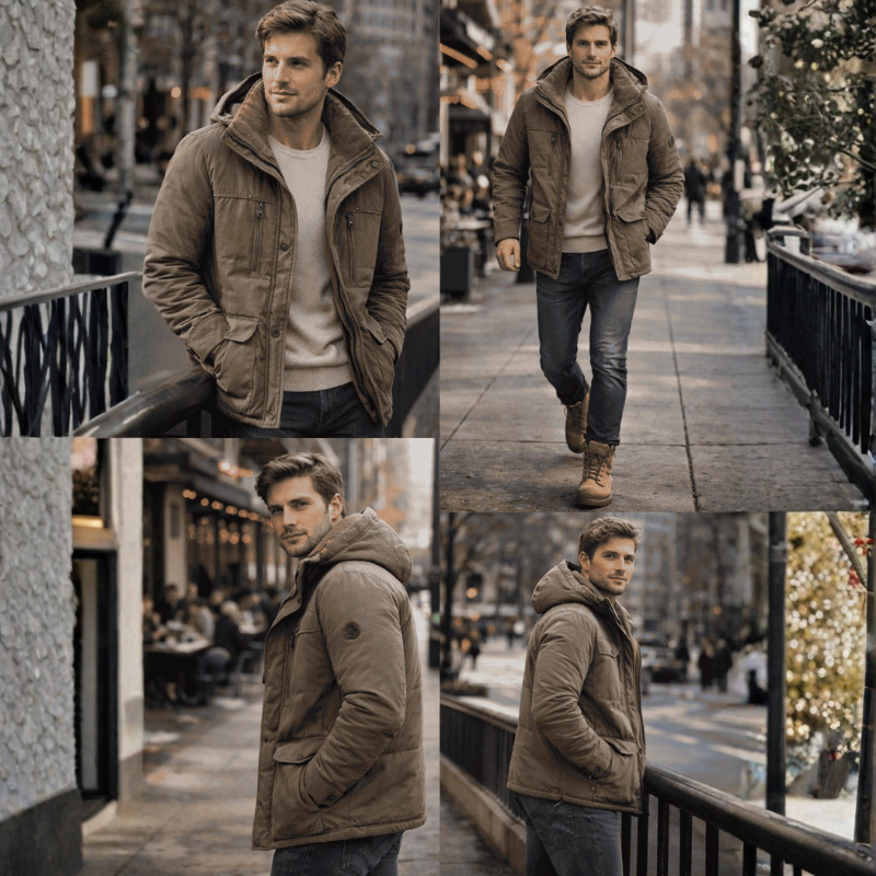 Waterproof Fleece Hooded Men Outdoor Jacket - Inclusive sizes — up to 6XL