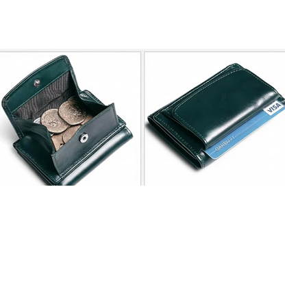 Portefeuille Airtag - Cuir véritable - Porte-carte Air Tag RFID