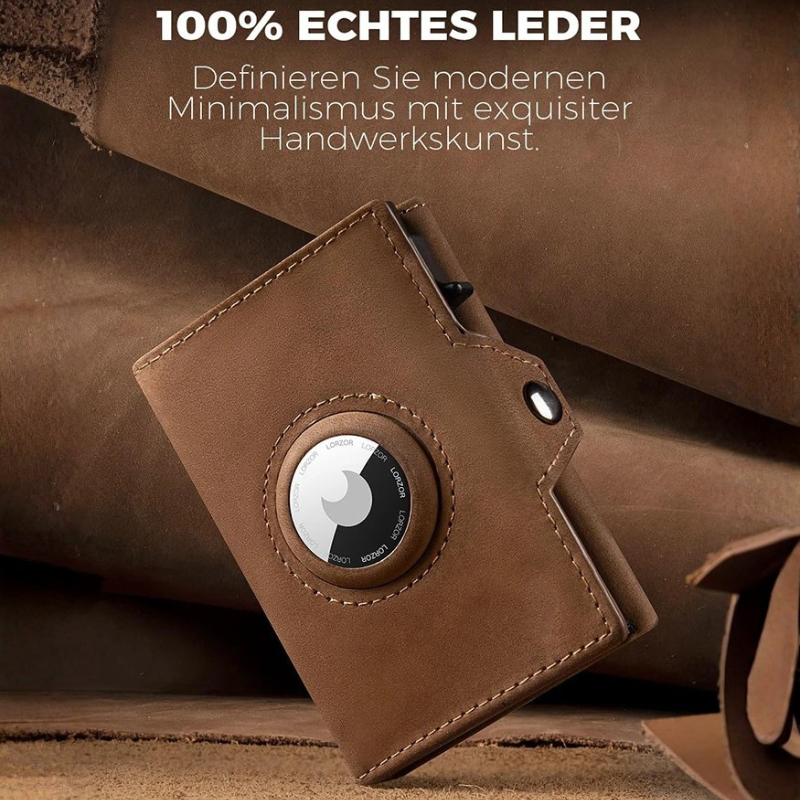 Unisex portemonnee met muntzakje AirTag positioneringskaartclip RFID antidiefstal