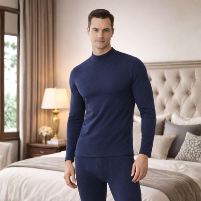 Large Størrelse 8XL Termisk undertøysett for menn Høst Vinter Fritid Ensfarget Long Johns Holder varmen Kaldt vær Termisk klær