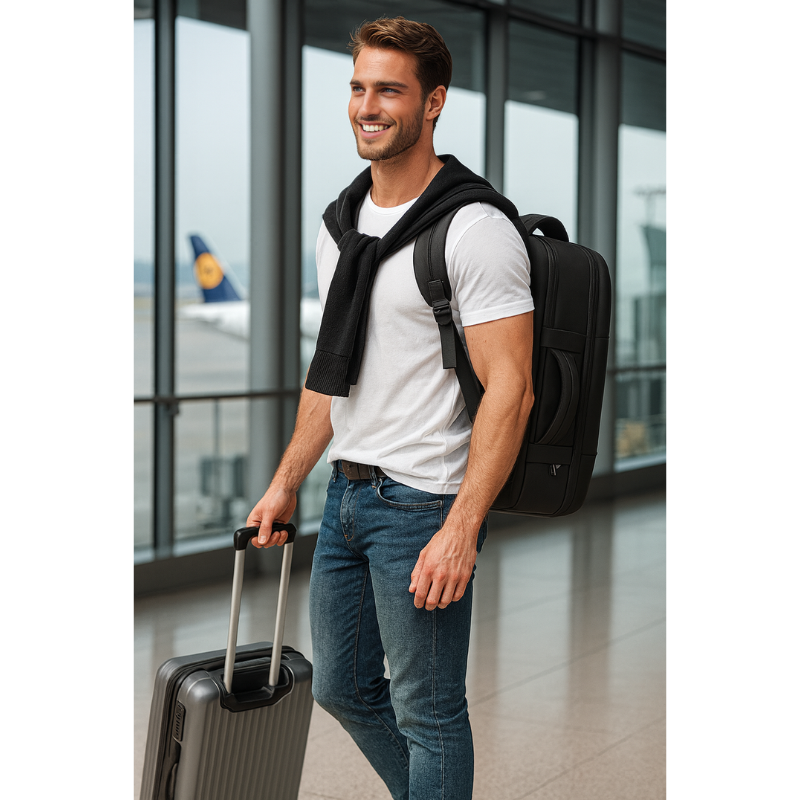 Zaino da viaggio impermeabile espandibile – Adatto 17.3" Laptop – Grande capacità per viaggi e affari &  Outdoor - Unisex