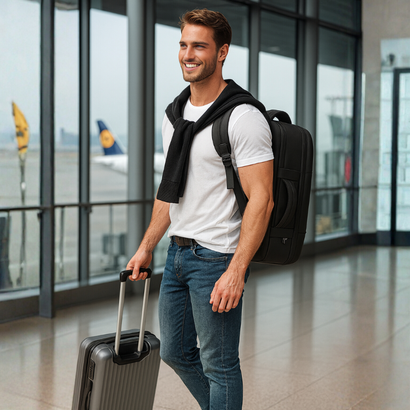 Zaino da viaggio impermeabile espandibile – Adatto 17.3" Laptop – Grande capacità per viaggi e affari &  Outdoor - Unisex