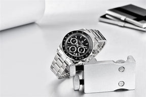 Männer Luxusquarz Chronograph Watch - wasserdicht und geschäftlicher Stil