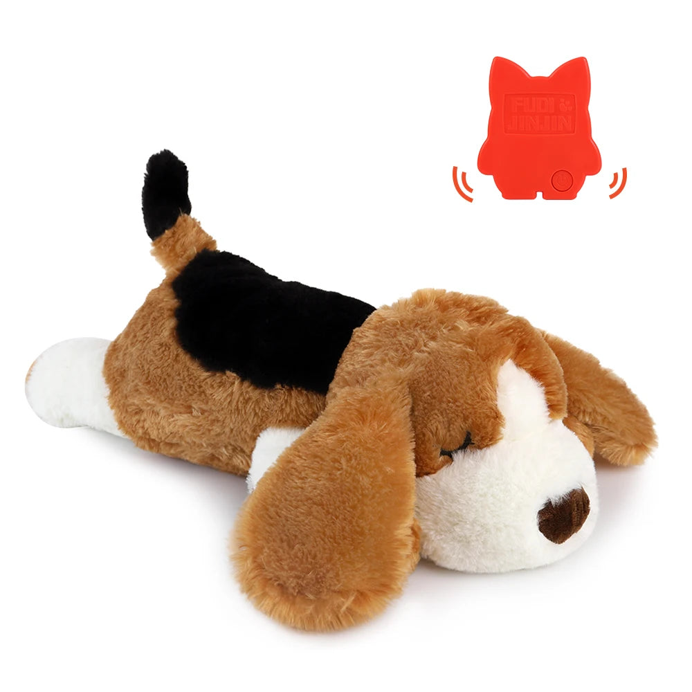 Comfort cucciolo giocattolo per cuccioli, per festività per animali domestici per cani/gatto Aiuto per sonno Aiuto cucciolo, giocattolo peluche per gatti per cani con battito cardiaco