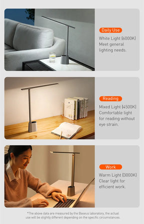 Basis ™ LED -Schreibtischlampe - Augenschutz, dimmbare, faltbare und intelligente Helligkeit