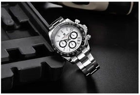Männer Luxusquarz Chronograph Watch - wasserdicht und geschäftlicher Stil