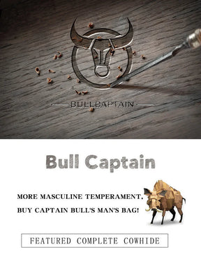 BULLCAPTAIN™ RFID Men’s Genuine Leather Wallet – Anti-Theft & Anti-Pickpocket -Zipper Coin &Card Holder