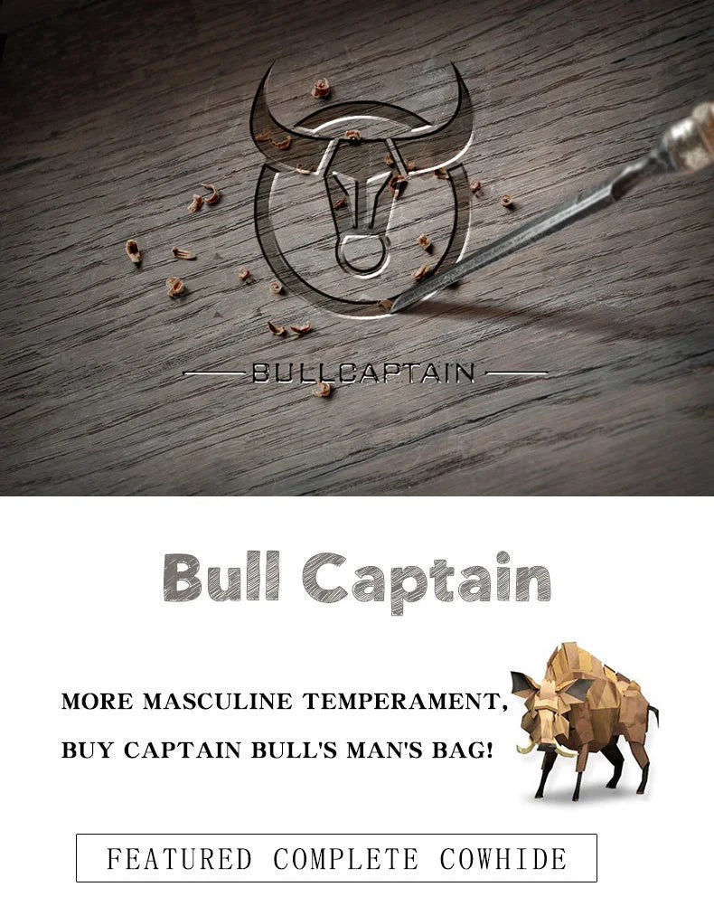 BULLCAPTAIN™ RFID Men’s Genuine Leather Wallet – Anti-Theft & Anti-Pickpocket -Zipper Coin &Card Holder