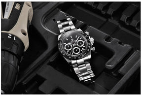 Männer Luxusquarz Chronograph Watch - wasserdicht und geschäftlicher Stil