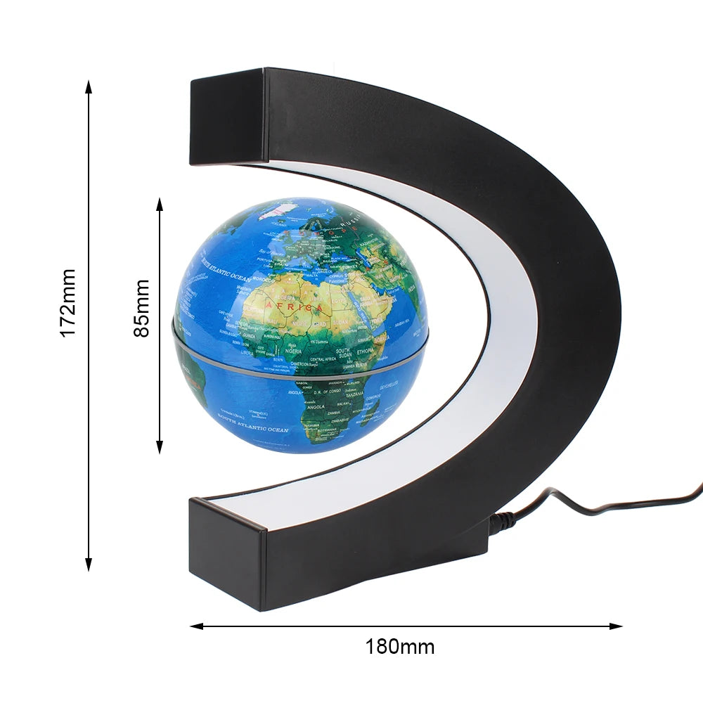 Floating Magnetic Levitation Globe LED World Map Electronic Antigravity Lamp Novelty Ball Light Home Decoration