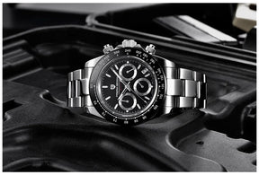 Männer Luxusquarz Chronograph Watch - wasserdicht und geschäftlicher Stil