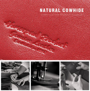 MIAMI DESIGN HUMER™ Women’s RFID Genuine Cowhide Leather Wallet – Anti-Theft & Anti-Pickpocket Long Clutch