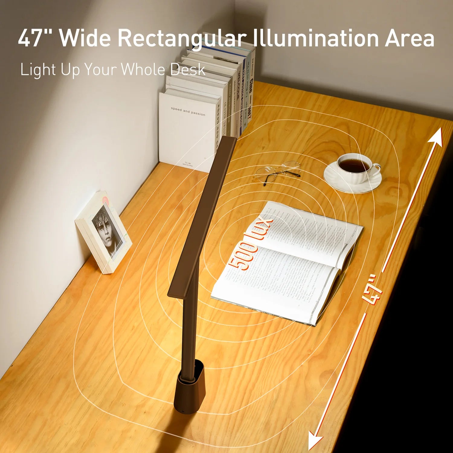 Basis ™ LED -Schreibtischlampe - Augenschutz, dimmbare, faltbare und intelligente Helligkeit