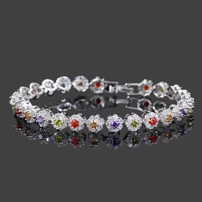 CWWZircons Topkvalitetskædeled Grøn Krystal Warp Armbånd Mode Kvinder Bryllupsfest Runde Cubic Zirconia armbånd CB086