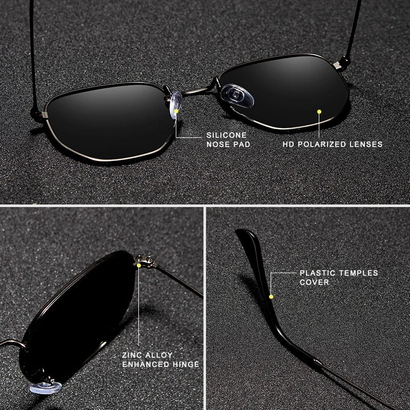 Retro Round Sunglasses | Polarized Lenses with UV400 Protection for Men & Women