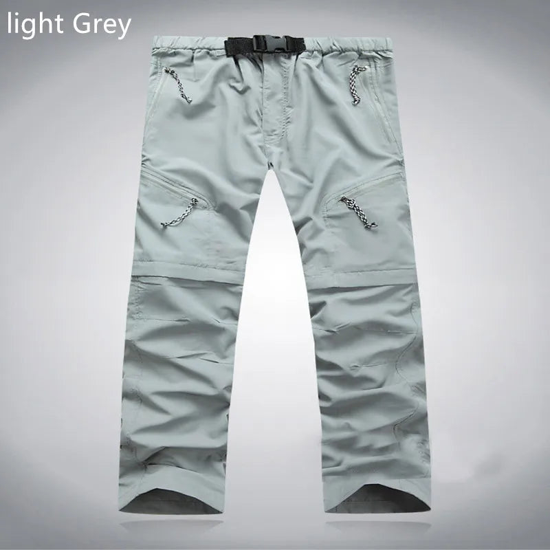 Hosen - Kurztrocknungskabbierter Outdoor -Hosen von Männern - atmungsaktiv, leicht, S - XXXL