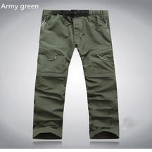 Pantalones - pantalones para exteriores convertibles para hombres de secado