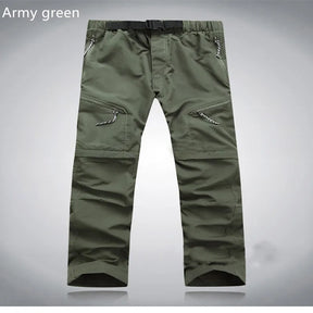 Pantalones - pantalones para exteriores convertibles para hombres de secado