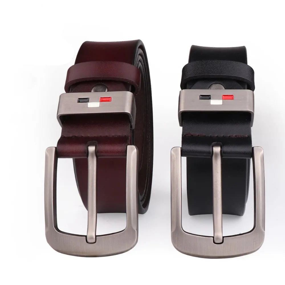 New Men Genuine Leather Belts High Quality Vintage Style Male Strap Classic Jeans Leather Belts For Men